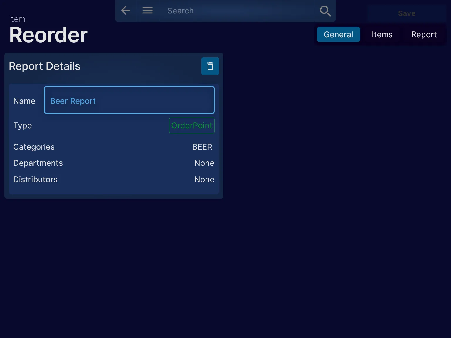 Create Order Point Reports